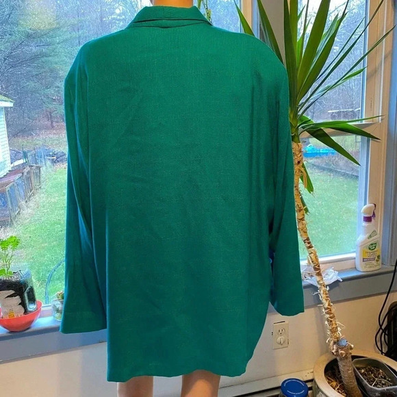 Vintage Danielle B 3 Pockets 1 Button Blazer Women Size 2X - Picture 2 of 5